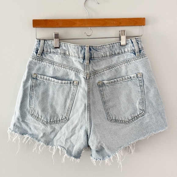 Dynamite Claudia Light Denim Distressed Shorts - Picture 3 of 6